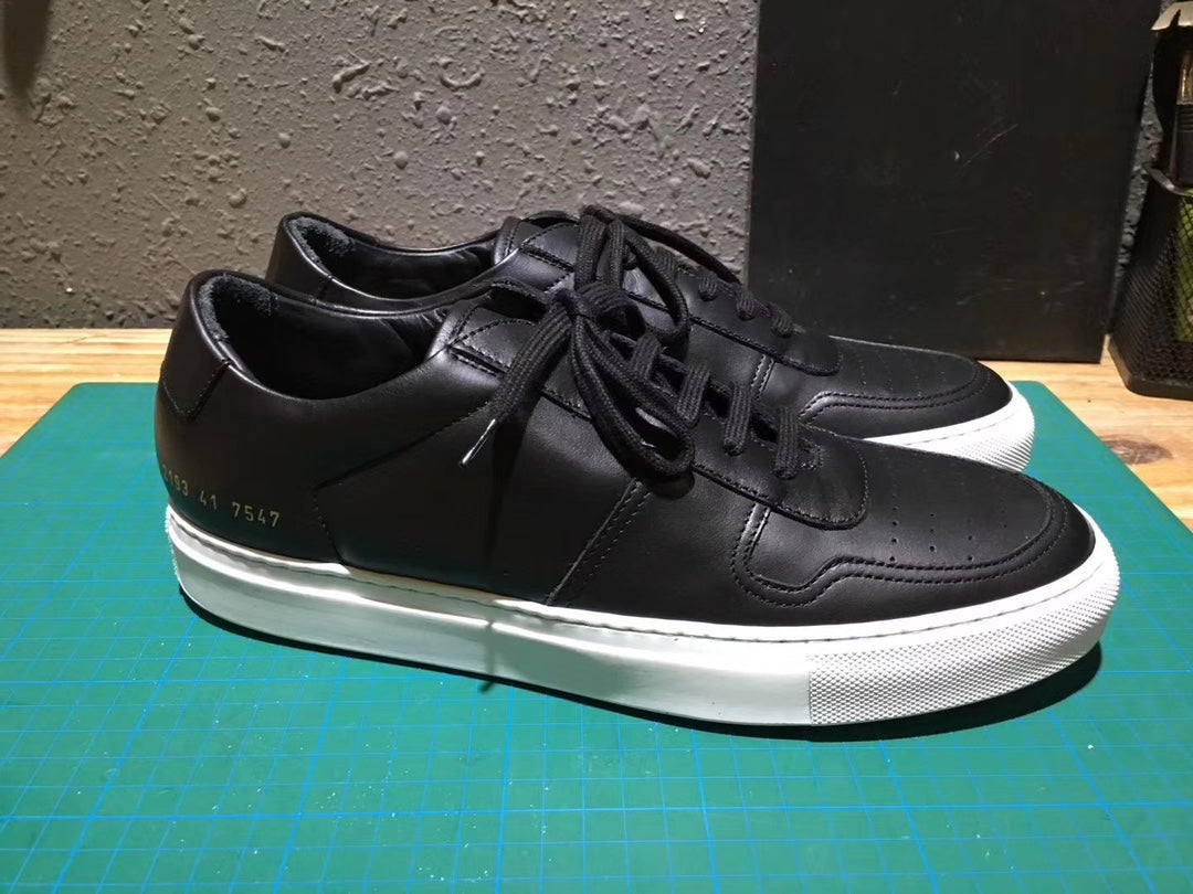 Common Projects BBall Low in Black and White, 2193-7547: black and white bball low pair