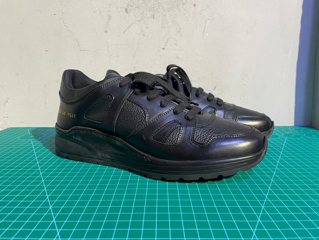 Common Projects Track Technical in Black, Archive Set 0337: black track technical pair