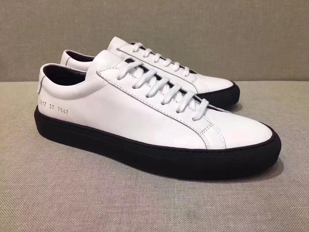 Woman by Common Projects Contrast Sole Low White & Black Sole 3817-7547 - view 1