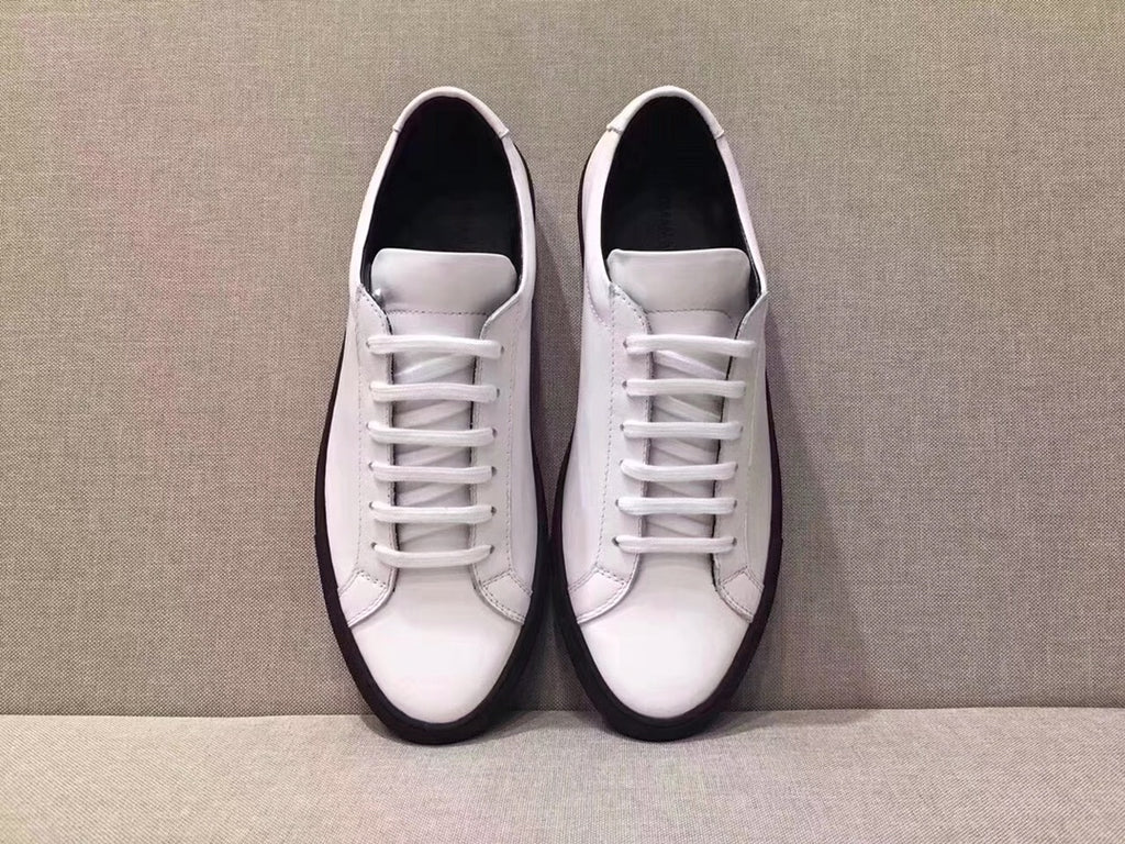 Woman by Common Projects Contrast Sole Low White & Black Sole 3817-7547 - view 3