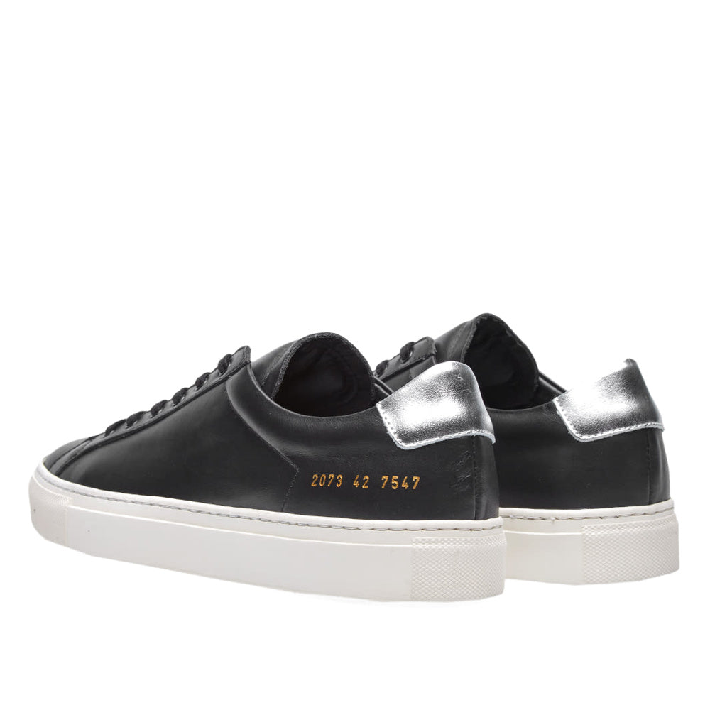 Common Projects Leather Low Black & Silver 2073-7547 - view 3
