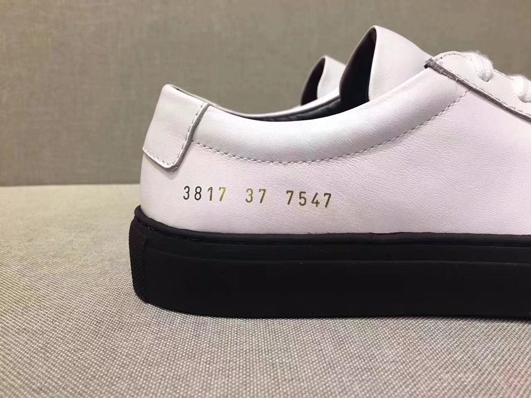 Woman by Common Projects Contrast Sole Low White & Black Sole 3817-7547 - view 4