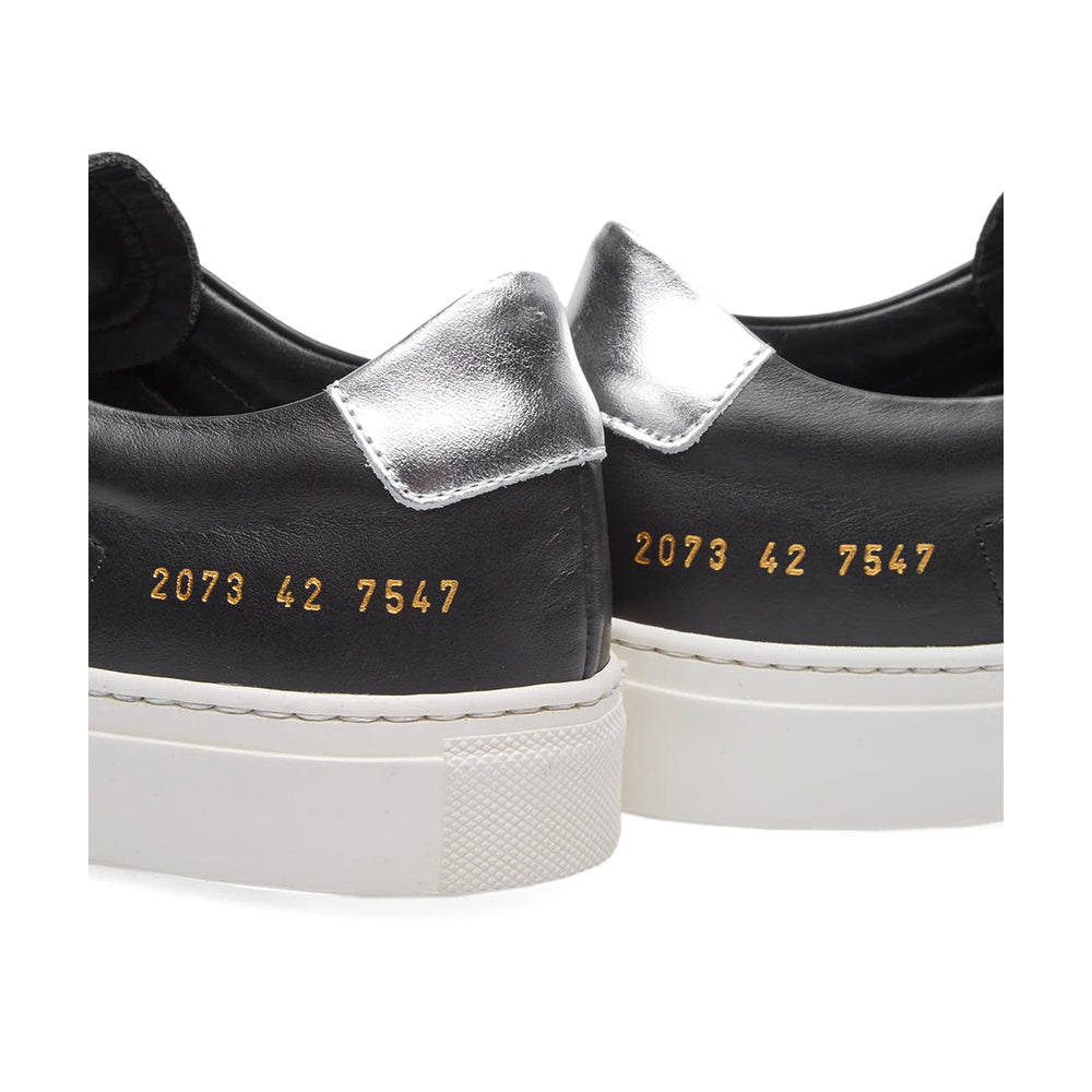 Common Projects Leather Low Black & Silver 2073-7547 - view 5