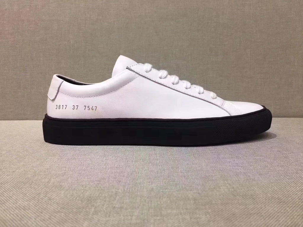 Woman by Common Projects Contrast Sole Low White & Black Sole 3817-7547 - view 6