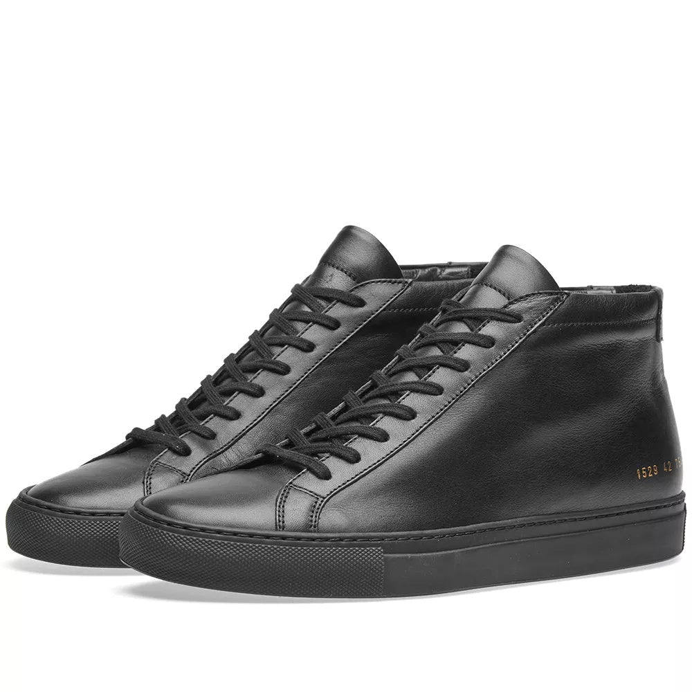 Common Projects Original Achilles Mid Black - product view 2