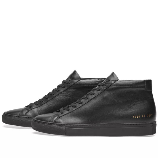 Common Projects Original Achilles Mid Black - product view 1