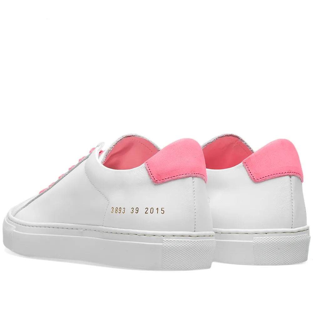 Woman by Common Projects Retro Low Fluro White & Pink - product view 3