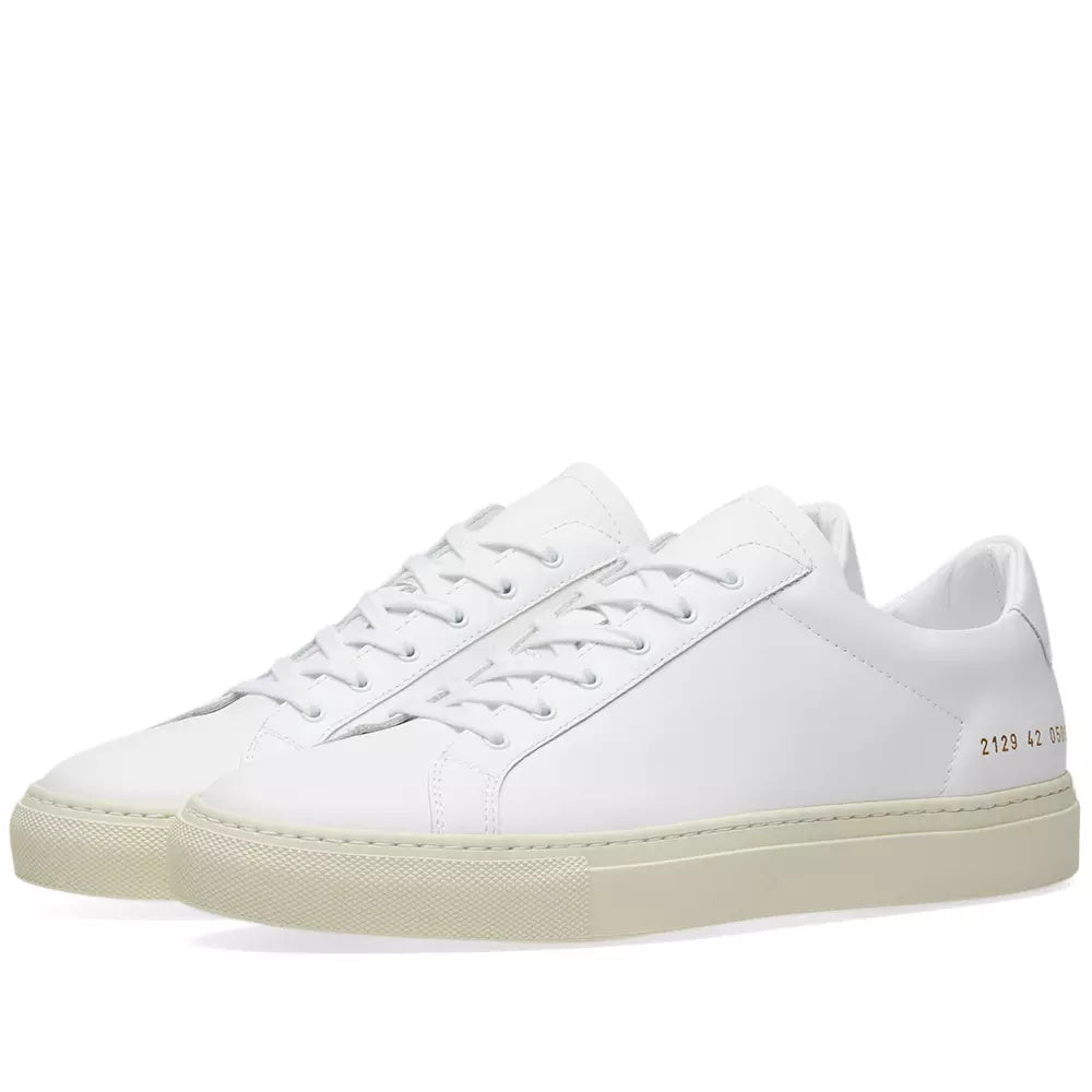 Common Projects Achilles Retro Low White & White - product view 2