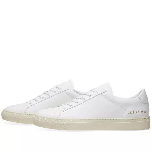 Common Projects Achilles Retro Low White & White - product view 1