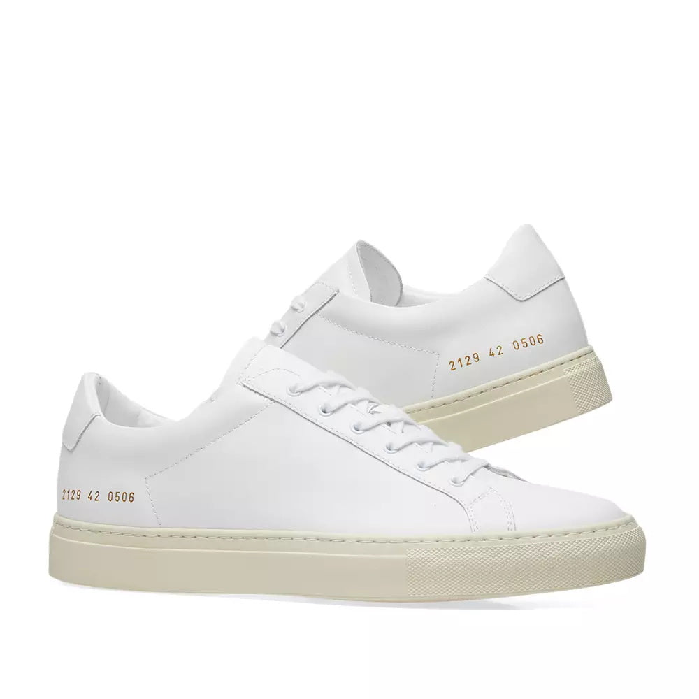 Common Projects Achilles Retro Low White & White - product view 7