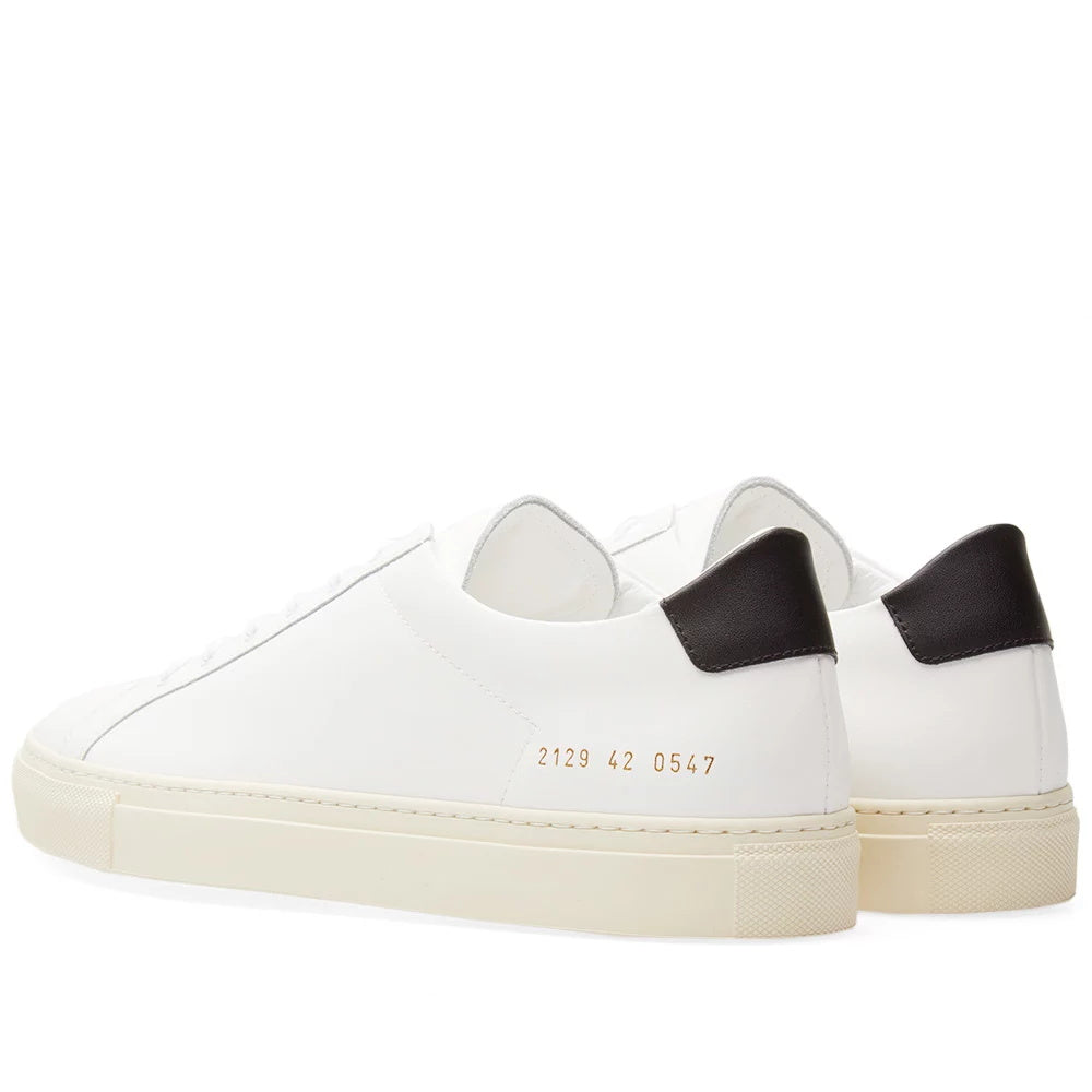 Common Projects Achilles Retro Low White & Black - product view 3