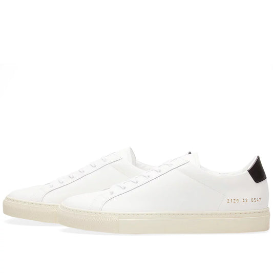 Common Projects Achilles Retro Low White & Black - product view 1
