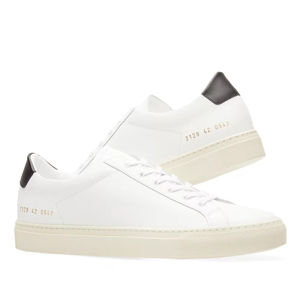 Common Projects Achilles Retro Low White & Black - product view 7