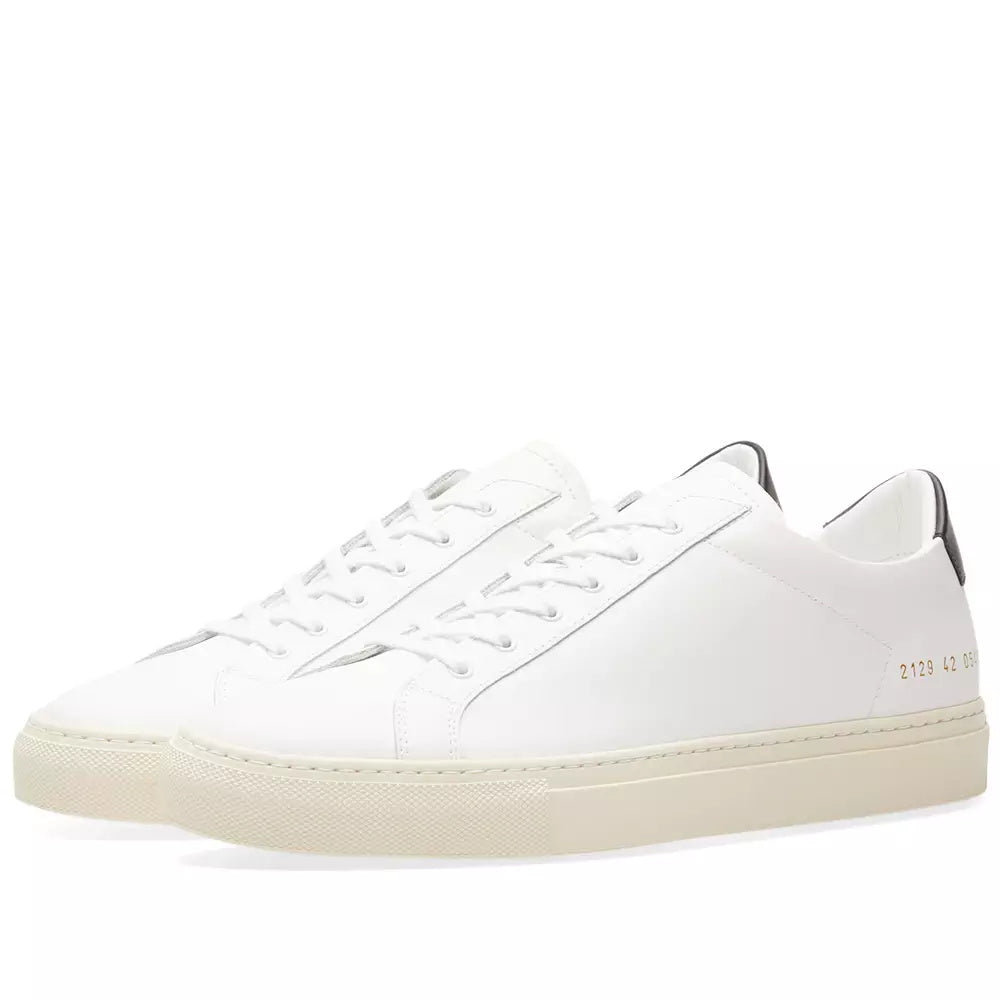 Common Projects Achilles Retro Low White & Black - product view 2