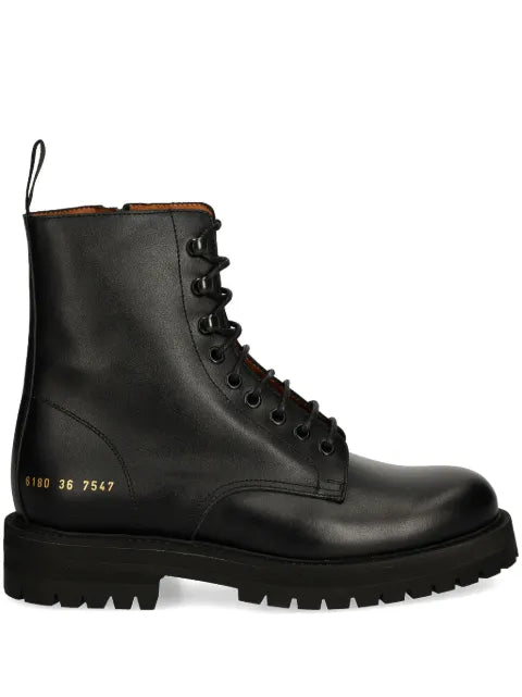 Common Projects leather boots — Black - view 1