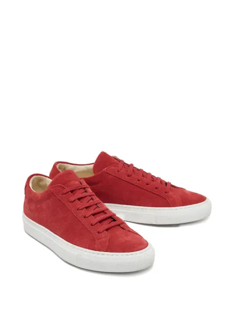 Common Projects pre-owned suede sneakers — Red - view 2