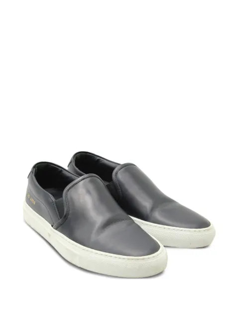 Common Projects leather slip-on sneakers — Black - view 2