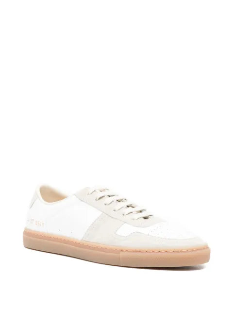Common Projects panelled lace-up sneakers — White - view 2
