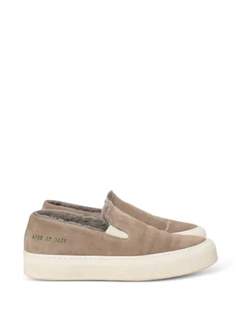 Common Projects Shearling slip-on sneakers — Neutrals - view 1