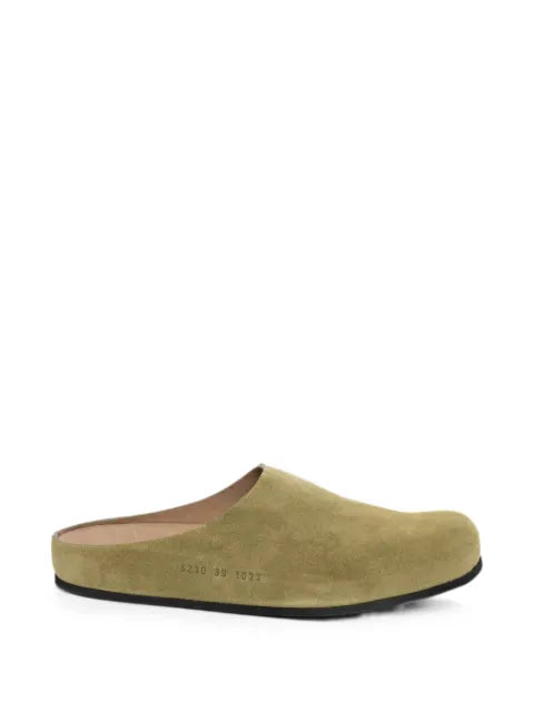 Common Projects suede slip-on mules — Green - view 1