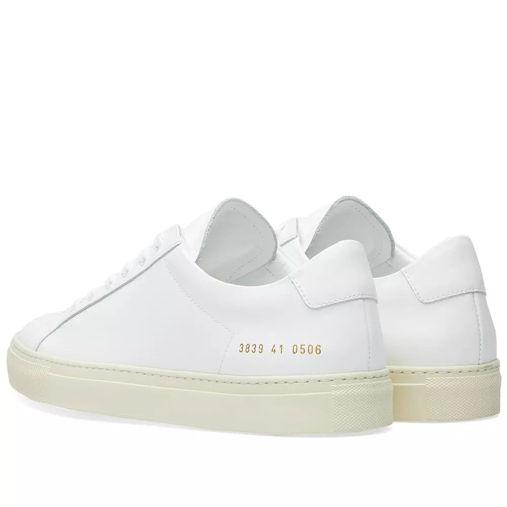Woman by Common Projects Original Achilles Retro Low White & White - product view 3