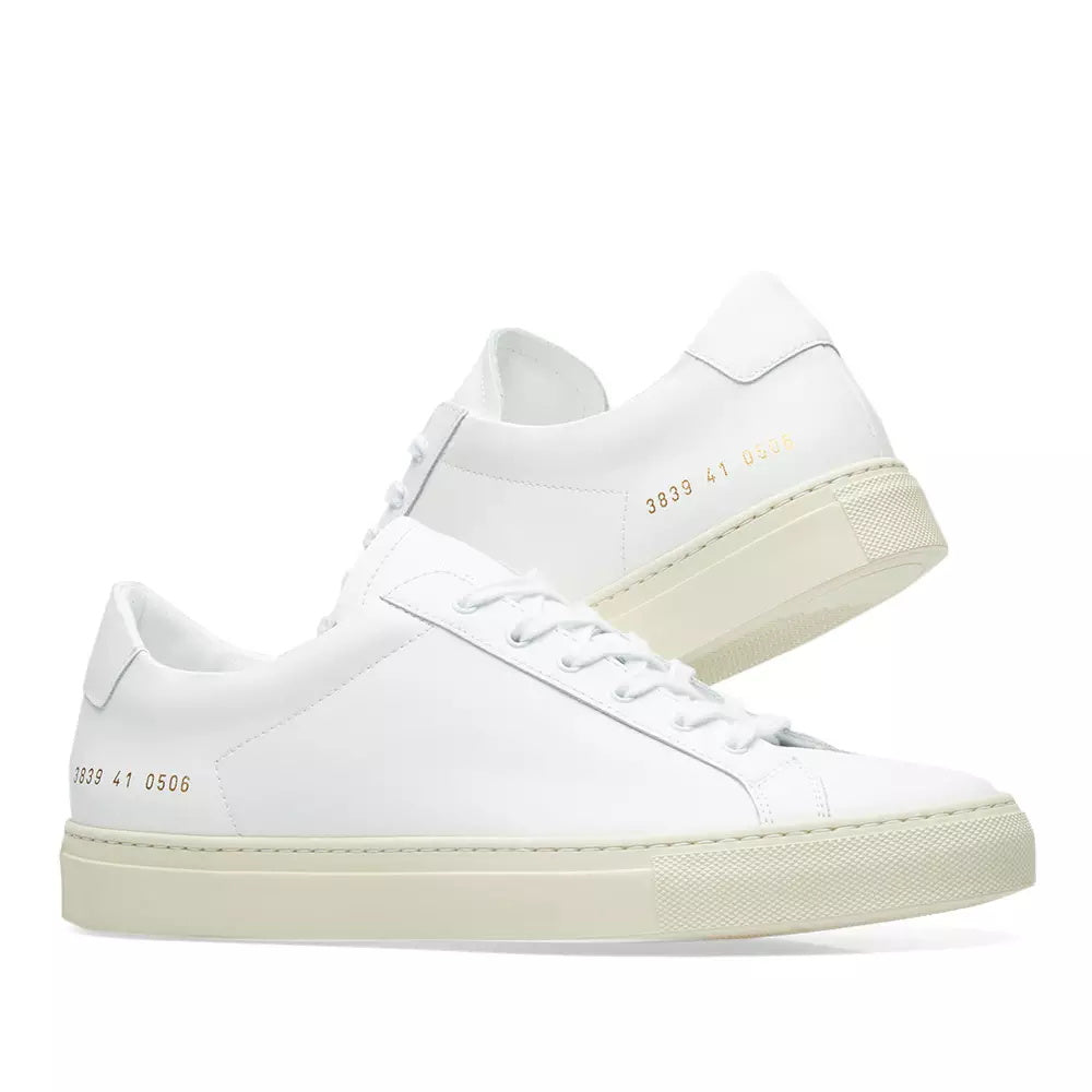 Woman by Common Projects Original Achilles Retro Low White & White - product view 7