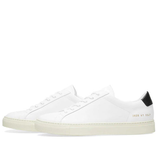 Woman by Common Projects Original Achilles Retro Low White & Black - product view 1