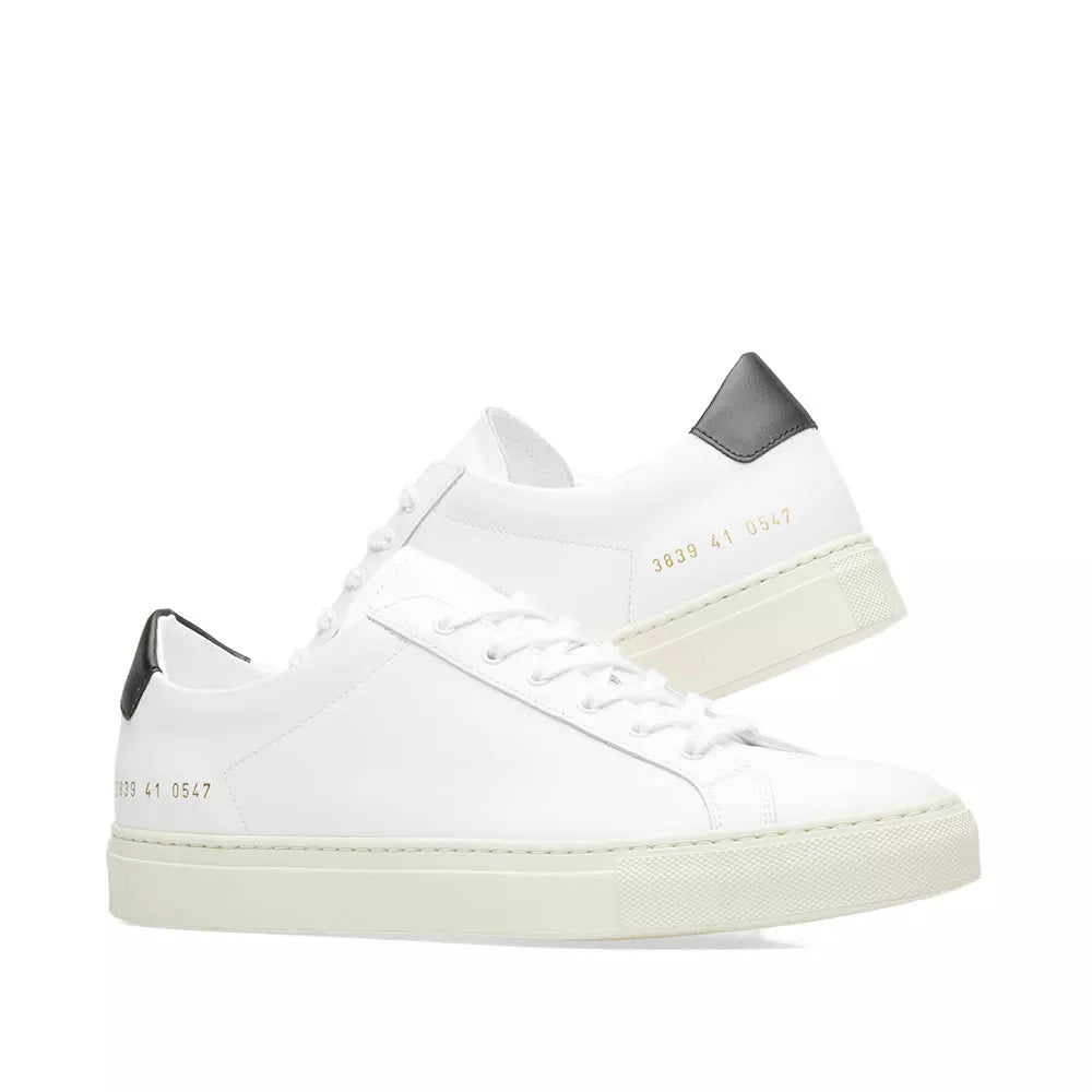 Woman by Common Projects Original Achilles Retro Low White & Black - product view 7