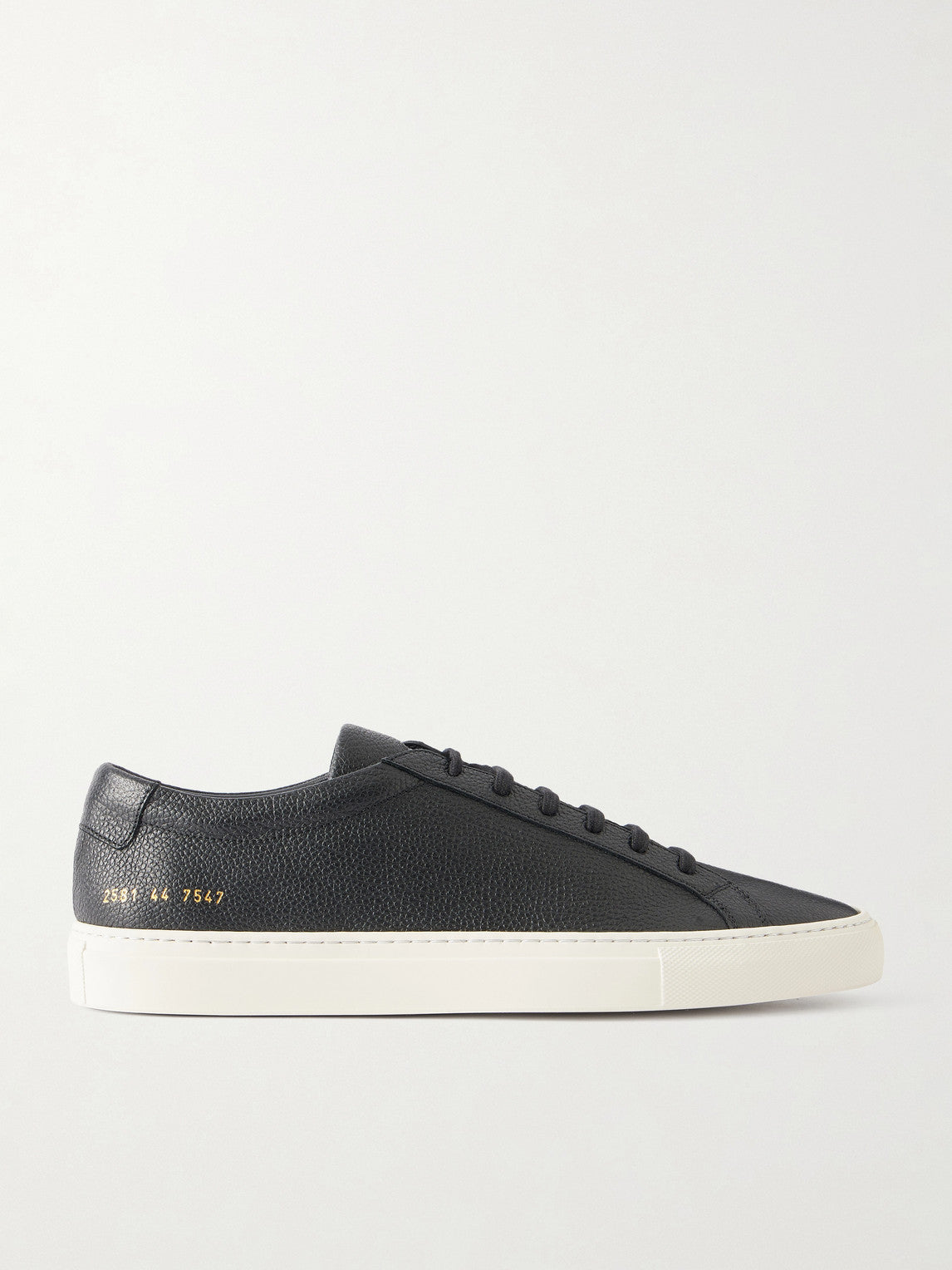 Common Projects Achilles Premium Full-Grain Leather Sneakers — Black - view 1