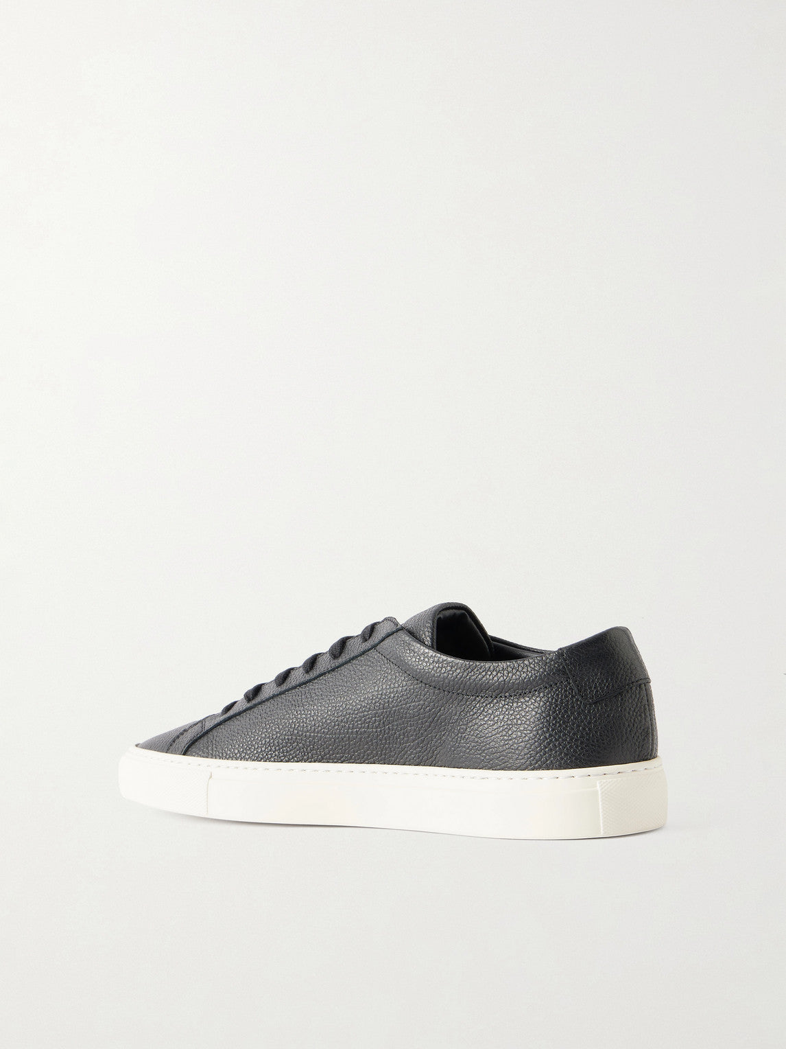 Common Projects Achilles Premium Full-Grain Leather Sneakers — Black - view 4