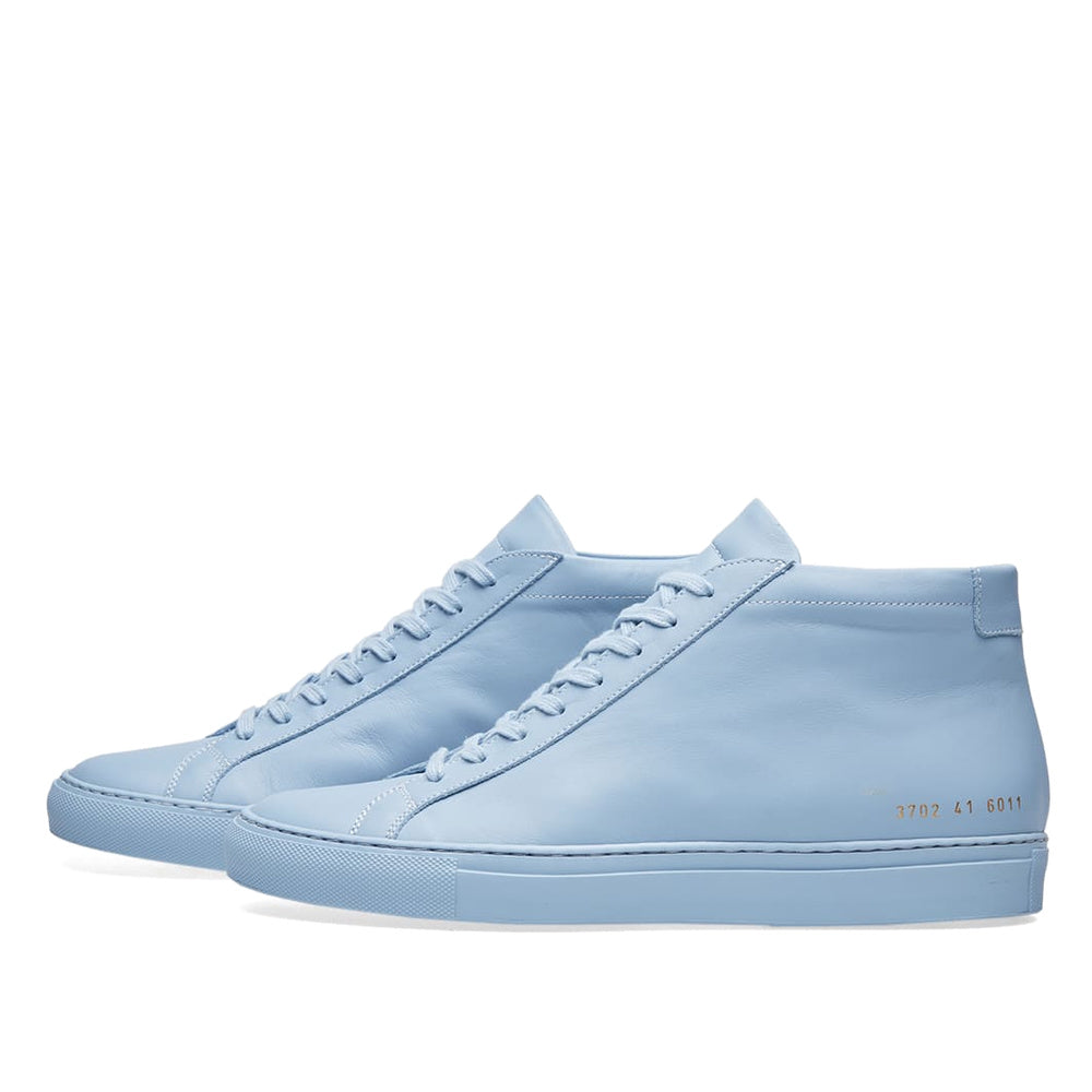 Woman by Common Projects Original Achilles Mid Powder Blue Leather 3702-6011 — image 2