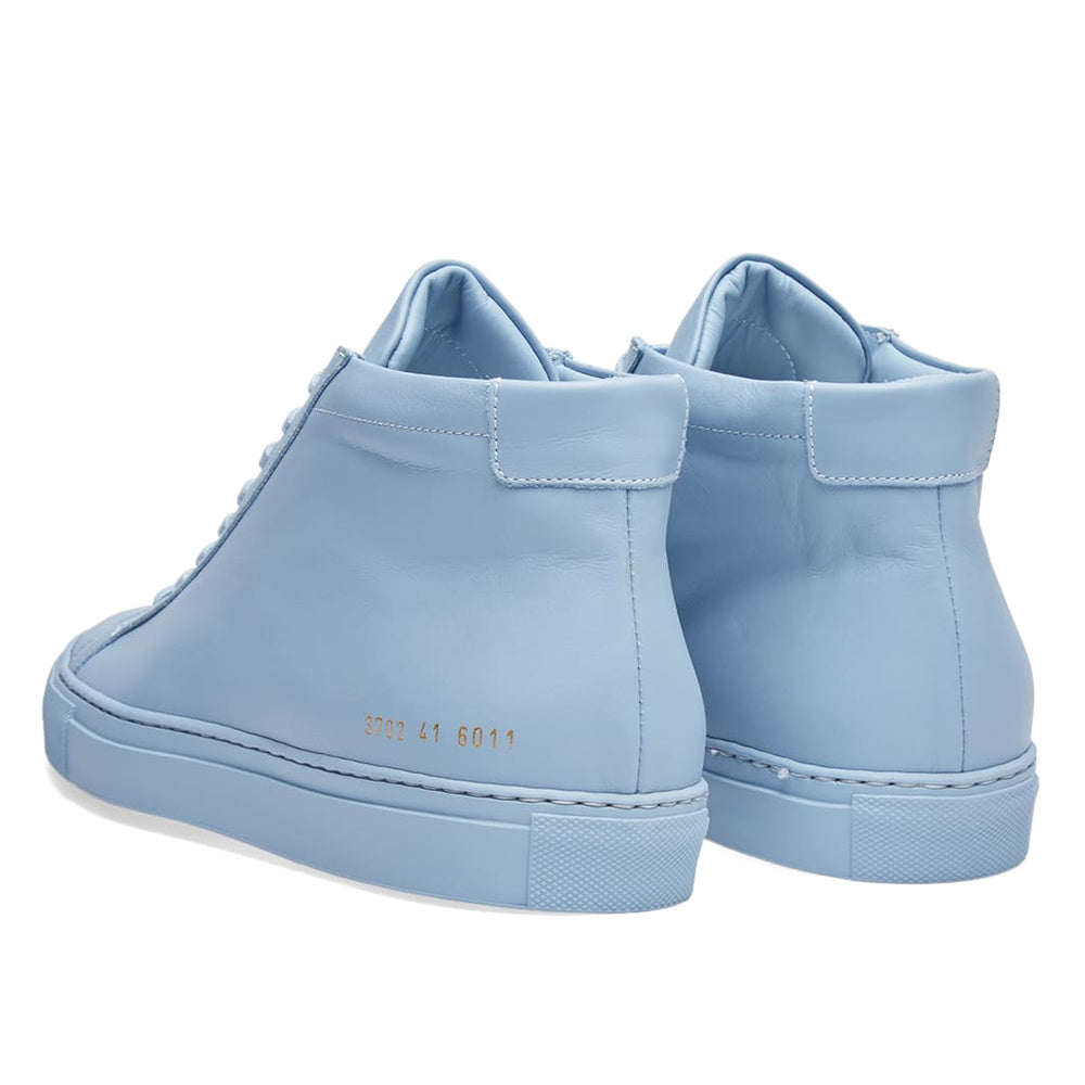 Woman by Common Projects Original Achilles Mid Powder Blue Leather 3702-6011 — image 3