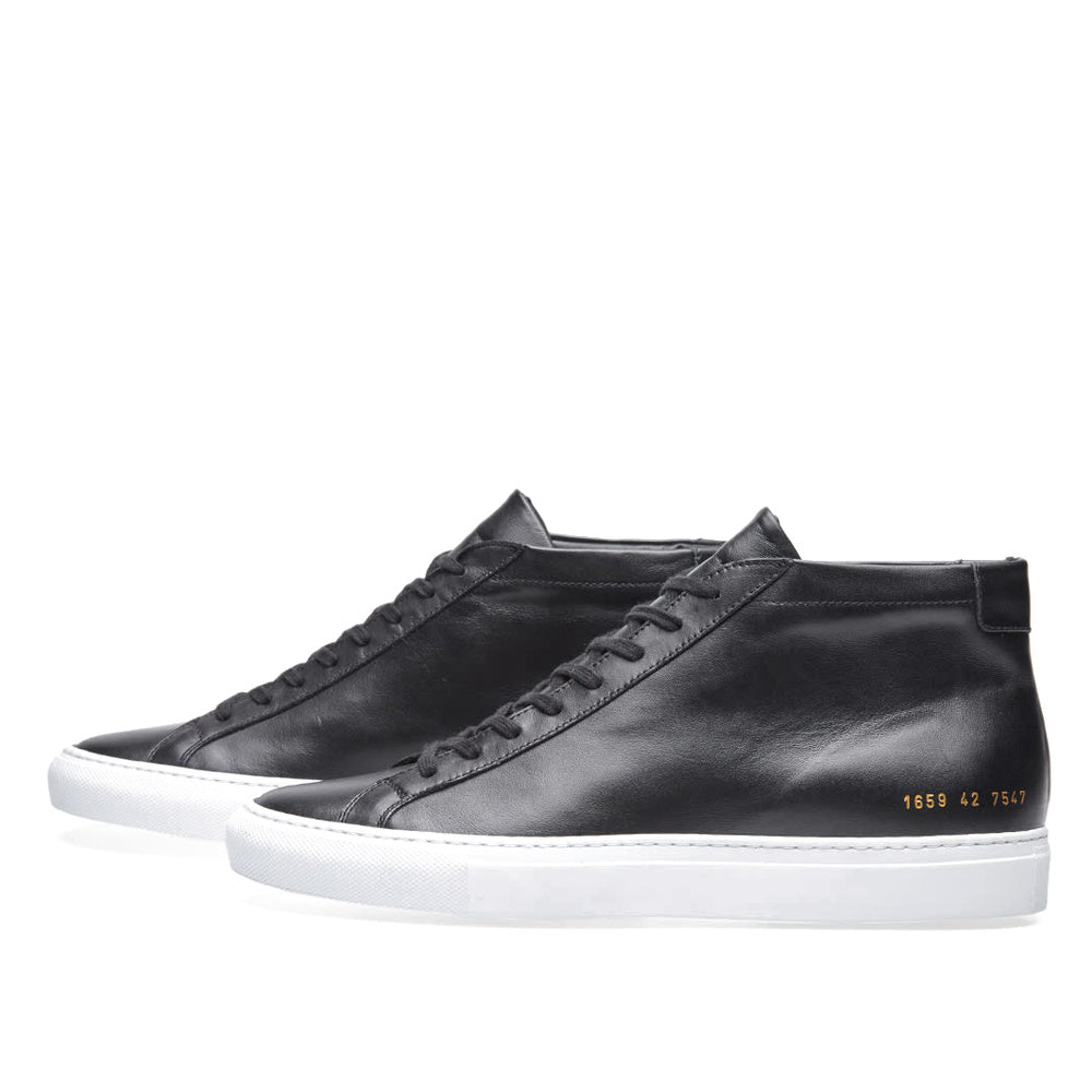 Woman by Common Projects Original Achilles Mid Black & White 3803-7547 — image 2