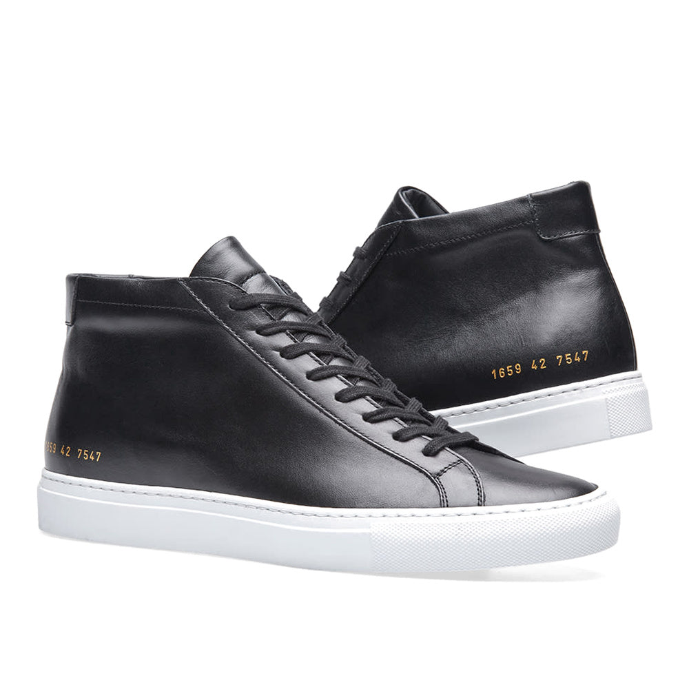 Woman by Common Projects Original Achilles Mid Black & White 3803-7547 — image 7