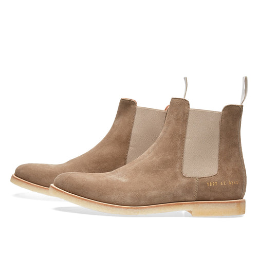 Woman by Common Projects Chelsea Boot Taupe Suede 3801-0240 — image 2