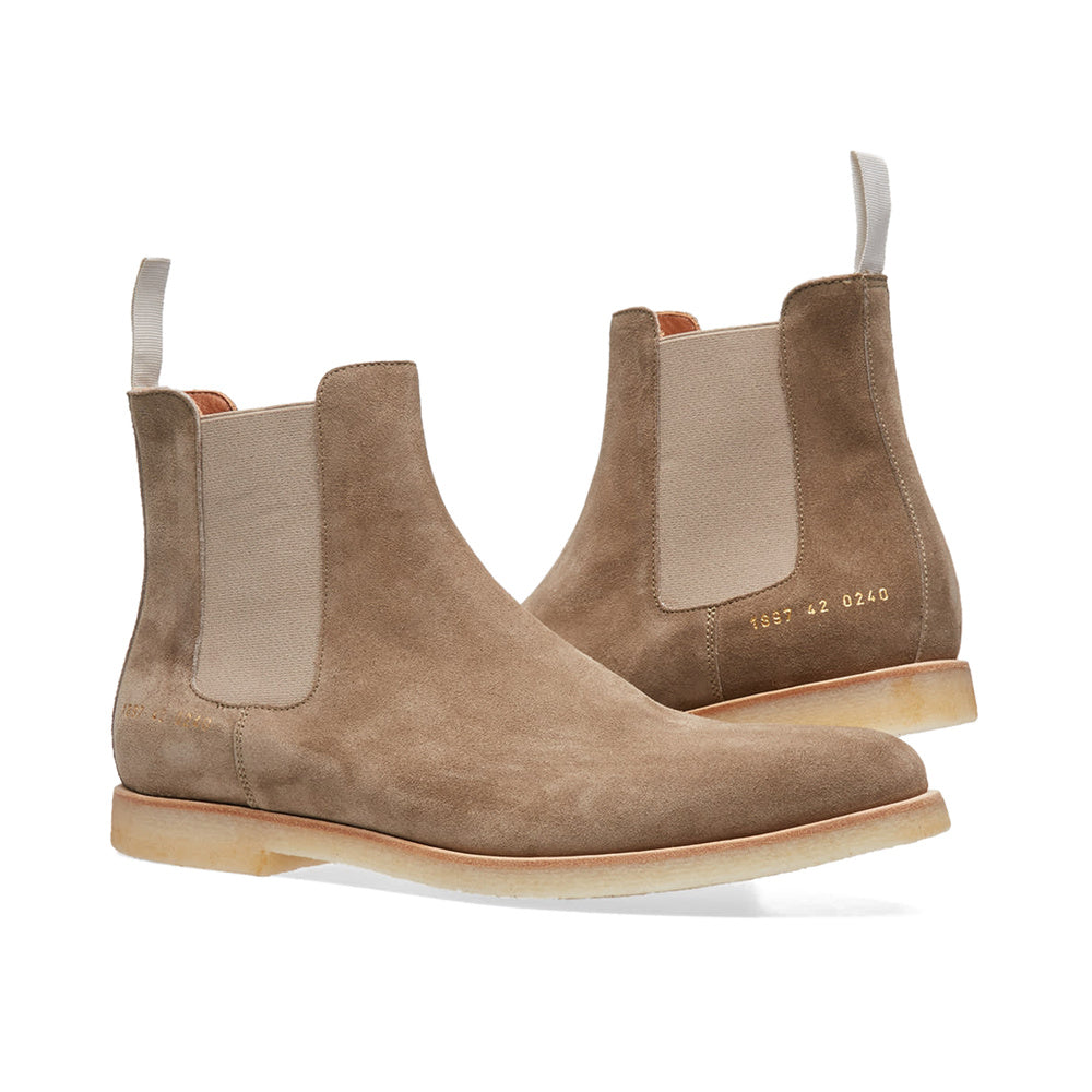 Woman by Common Projects Chelsea Boot Taupe Suede 3801-0240 — image 4