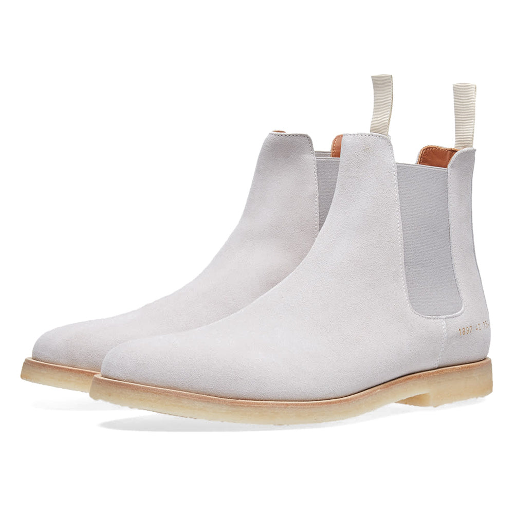 Woman by Common Projects Chelsea Boot Light Grey Suede 3801-7543 — image 1
