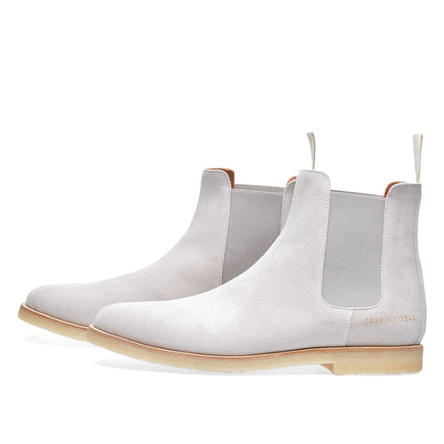 Woman by Common Projects Chelsea Boot Light Grey Suede 3801-7543 — image 2