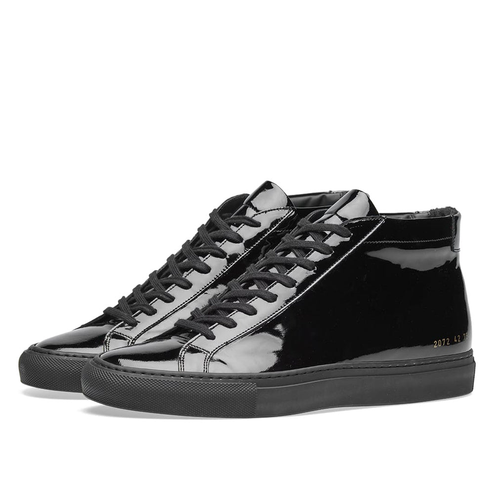 Woman by Common Projects Original Achilles Mid Patent Black Patent 3794-7547 — image 1