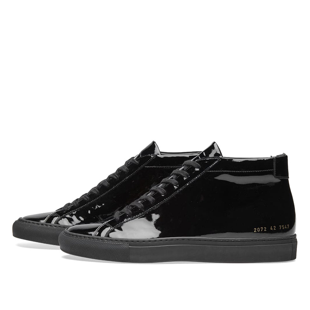 Woman by Common Projects Original Achilles Mid Patent Black Patent 3794-7547 — image 2