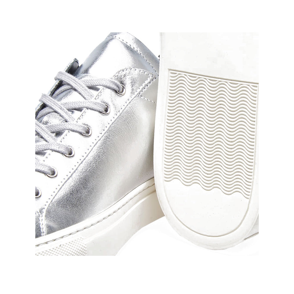 Woman by Common Projects Achilles Retro Low Silver & Black 3798-0547 — image 5