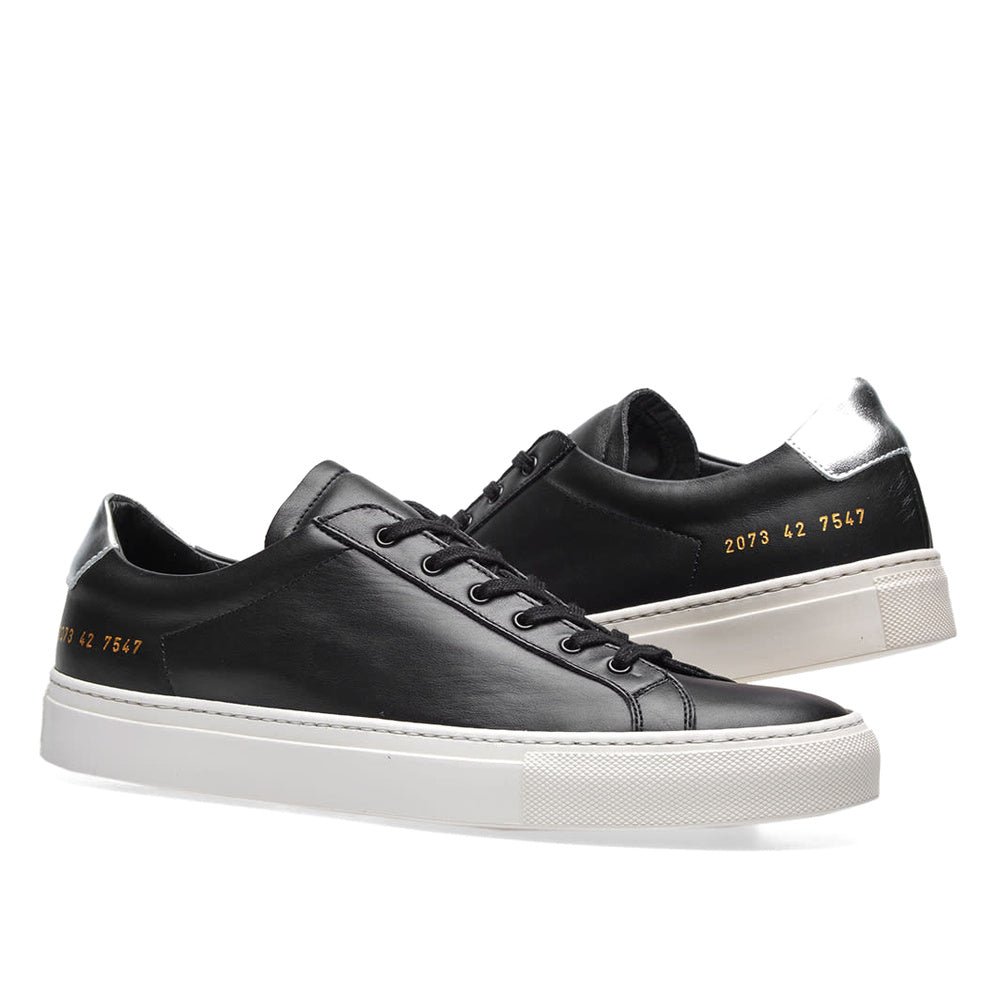 Woman by Common Projects Achilles Retro Low Black & Silver 3798-7547 — image 7