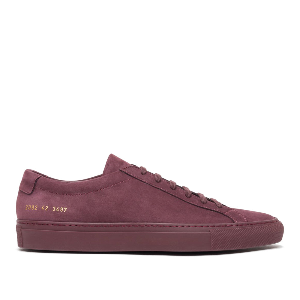 Woman by Common Projects Original Achilles Low Nubuck Bordeaux Nubuck 3815-3497 — image 2