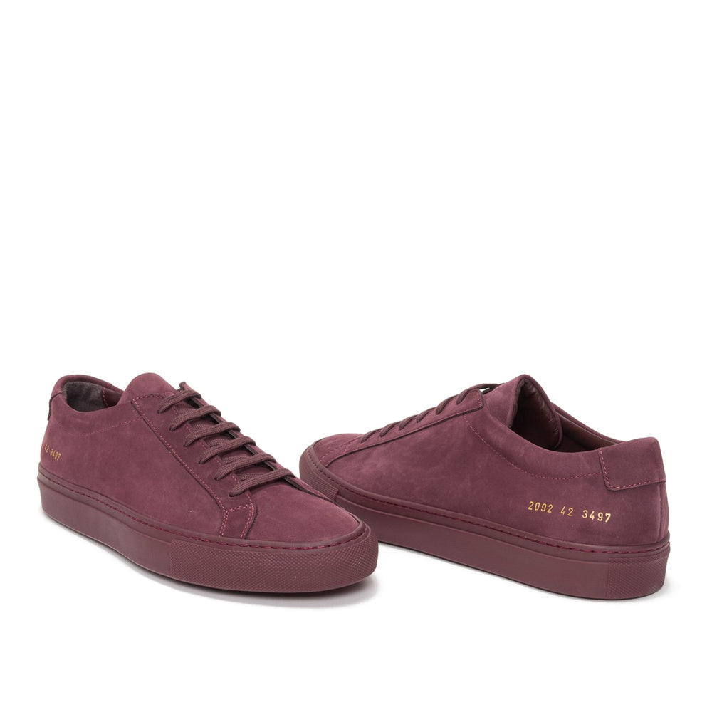 Woman by Common Projects Original Achilles Low Nubuck Bordeaux Nubuck 3815-3497 — image 3
