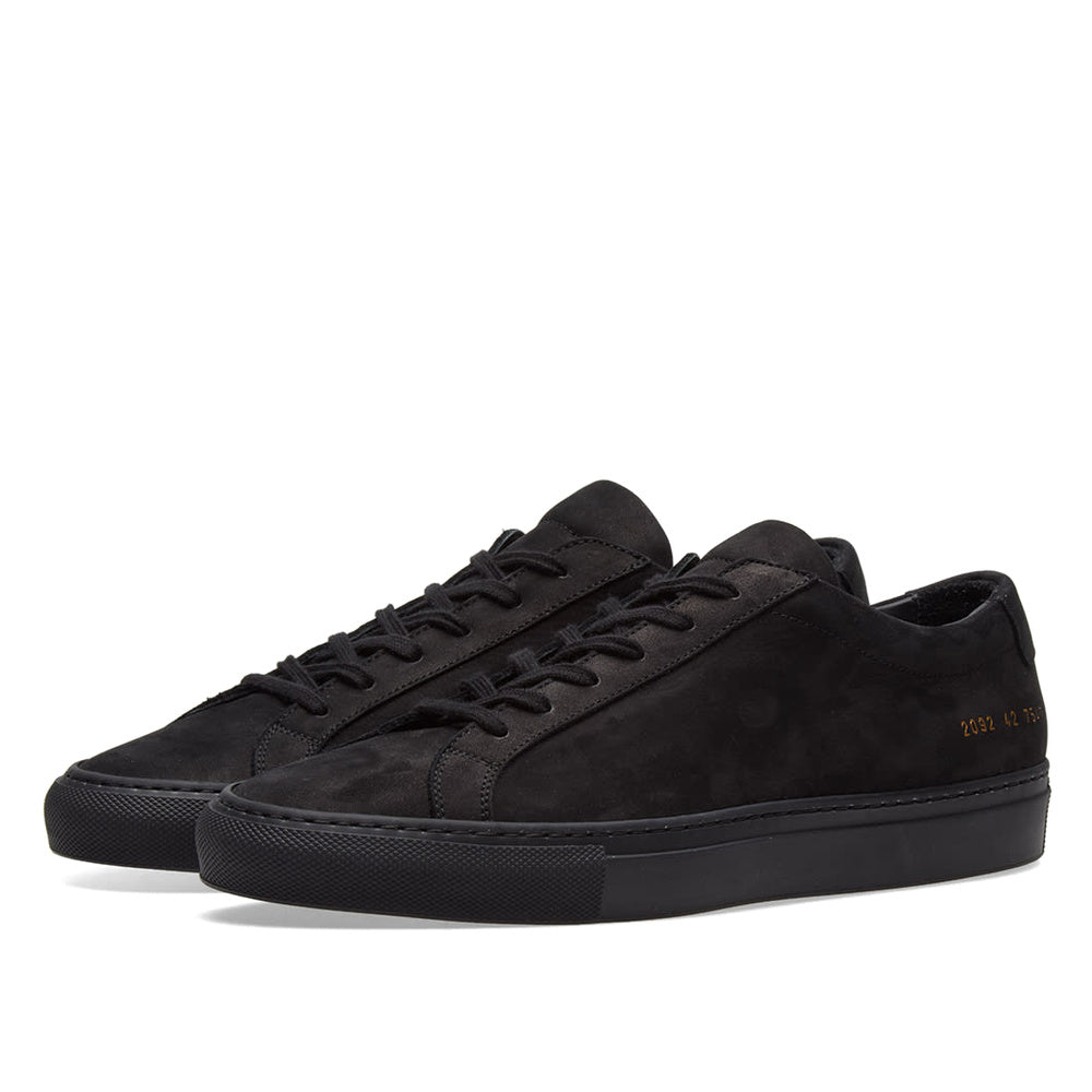 Woman by Common Projects Original Achilles Low Nubuck Black Nubuck 3815-7547 — image 1