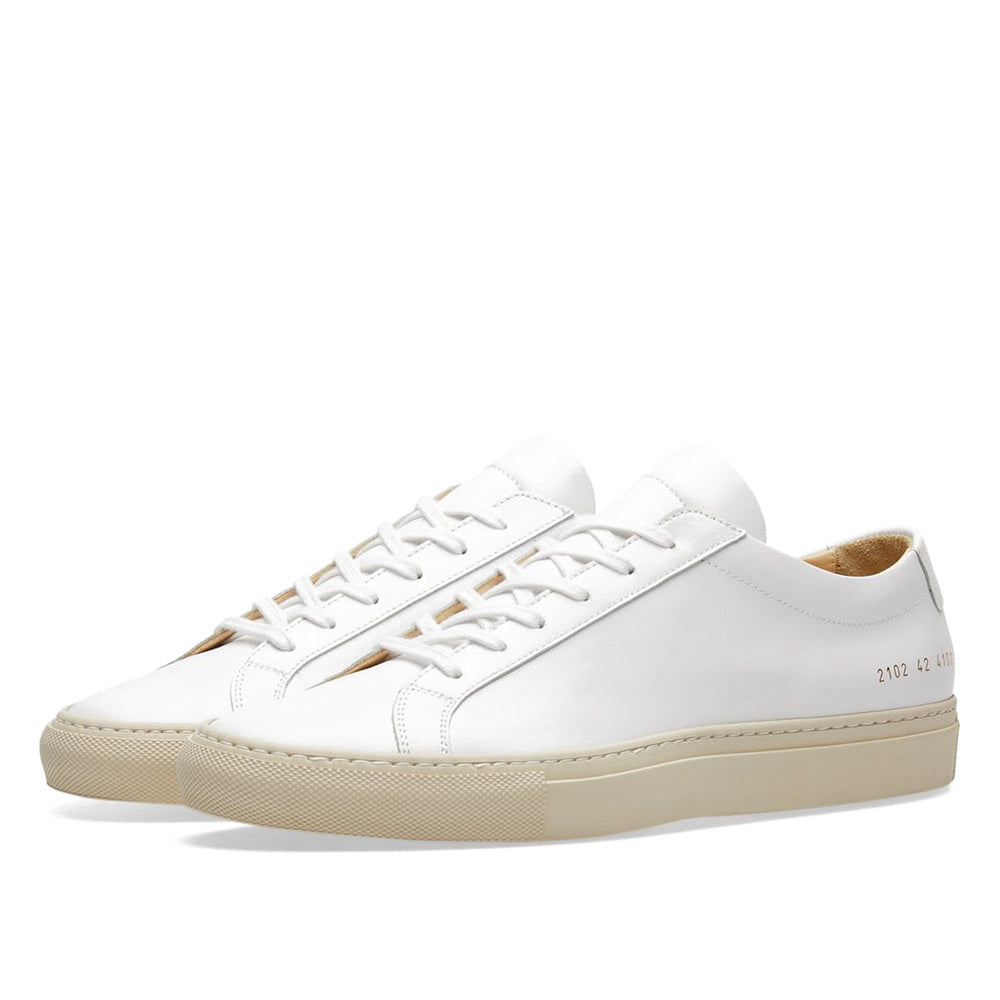Woman by Common Projects Contrast Sole Low White & Beige Sole 3817-4102 — image 1