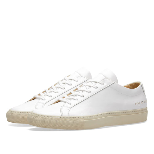 Woman by Common Projects Contrast Sole Low White & Beige Sole 3817-4102 — image 1