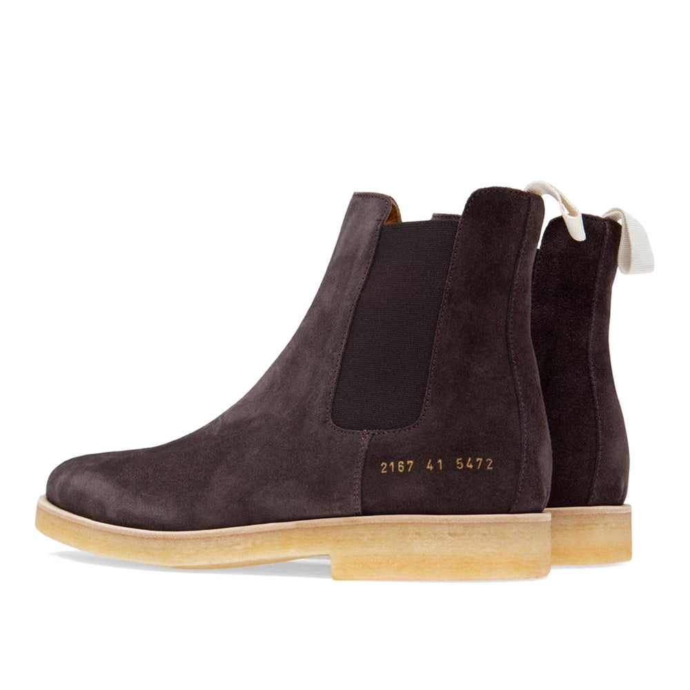 Woman by Common Projects Chelsea Boot Dark Brown Suede 3870-5472 — image 1