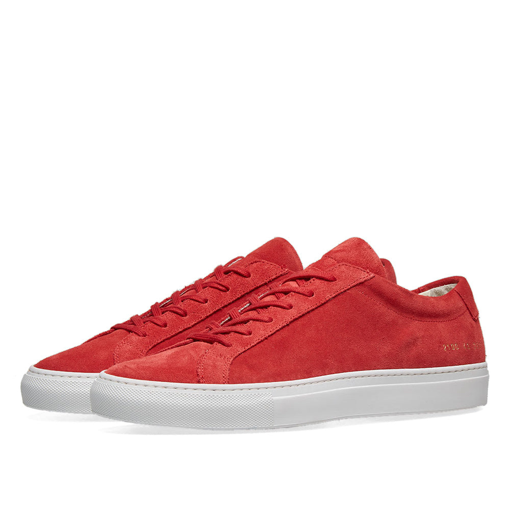 Woman by Common Projects Original Achilles Low Suede Red Suede 3883-3533 — image 1