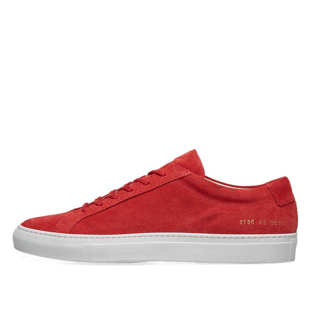 Woman by Common Projects Original Achilles Low Suede Red Suede 3883-3533 — image 2